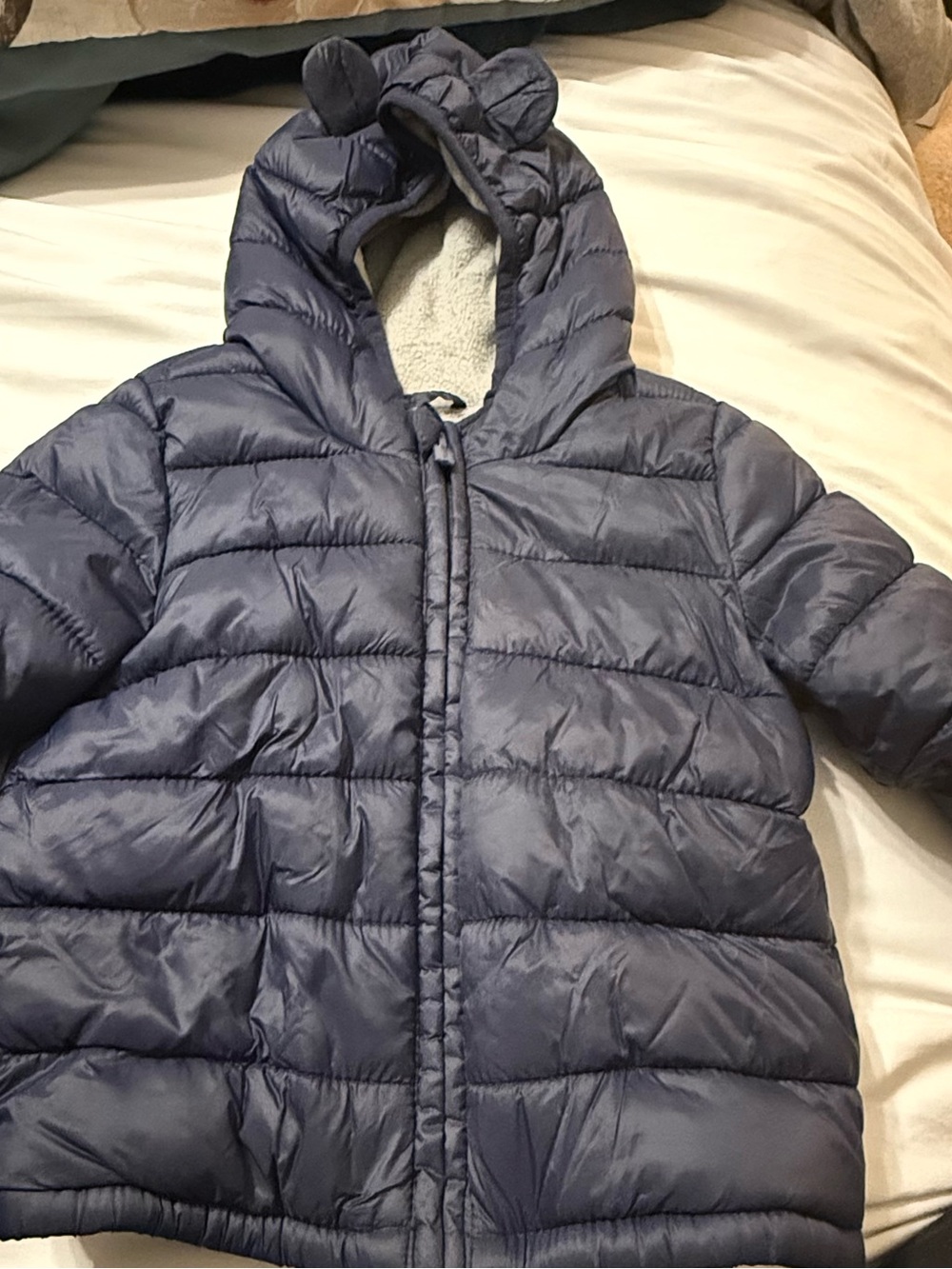 Old Navy Toddler Hooded Puffer Jacket - Slate Blue